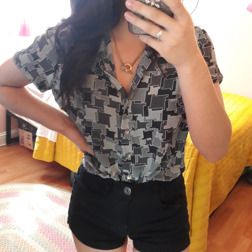 Pops Top // Button Up S